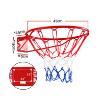 Thumbnail for Everfit Basketball Ring Hoop Rim Goal Net 45CM
