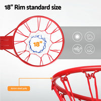 Thumbnail for Everfit Basketball Ring Hoop Rim Goal Net 45CM