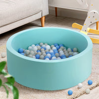 Thumbnail for Keezi Kids Ball Pit 90x30cm Ocean Foam Play Pool Barrier Toys Children Blue