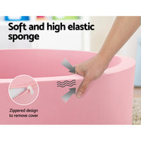 Thumbnail for Keezi Kids Ball Pit 90x30cm Ocean Foam Play Pool Barrier Toys Children Pink