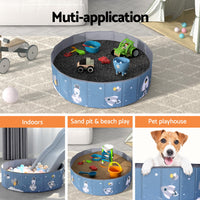 Thumbnail for Keezi Kids Ball Pool Pit Toddler Play Foldable Child Playhouse Storage Bag Blue