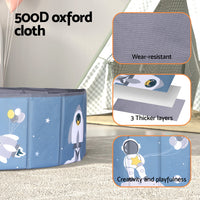 Thumbnail for Keezi Kids Ball Pool Pit Toddler Play Foldable Child Playhouse Storage Bag Blue