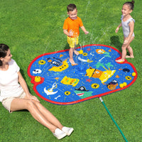 Thumbnail for Bestway Kids Splash Pad Pool Sprinkler Spray Play Mat Water Fun Toys 170cm x140cm