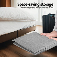 Thumbnail for Keezi Large Toy Box Chest Storage with Flip-Top Lid Foldable Organizer Bins Grey