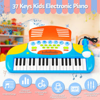 Thumbnail for Keezi Kids Piano Keyboard 37 Keys Electronic Musical Instrument Set w/ Stool Microphone