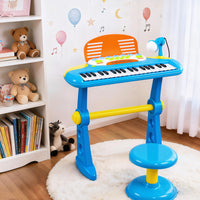 Thumbnail for Keezi Kids Piano Keyboard 37 Keys Electronic Musical Instrument Set w/ Stool Microphone