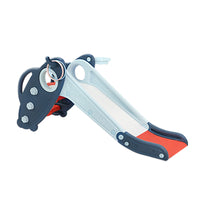 Thumbnail for Keezi Kids Slide Set Basketball Hoop Rings Outdoor Playground Toys 110cm Blue