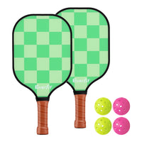 Thumbnail for Everfit Pickleball Paddle Set Fiberglass with Balls Bag Tournament Kit 2PCS Pickle Balls Rackets