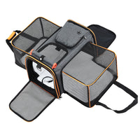Thumbnail for i.Pet Pet Carrier Bag Foldable Expandable Dog Cat Travel Cage Portable Car Kennel