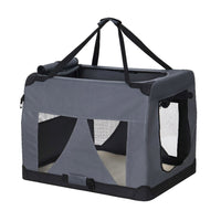 Thumbnail for i.Pet Pet Carrier Soft Crate Dog Cat Travel 82x58CM Portable Foldable Car XL
