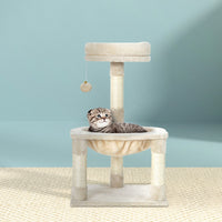 Thumbnail for i.Pet Cat Tree 69cm Scratching Post Tower Scratcher Wood Condo Toys House Bed