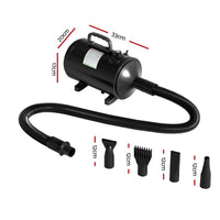 Thumbnail for i.Pet Pet Hair Dryer Dog Cat Grooming Speed Blower Hairdryer Heater Low Noise