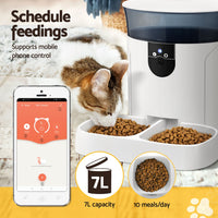 Thumbnail for i.Pet Automatic Pet Feeder Dog Cat Camera Wifi Smart Food Dispenser Timer 7L APP