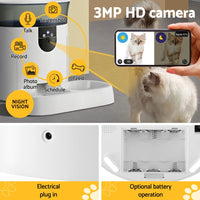 Thumbnail for i.Pet Automatic Pet Feeder Dog Cat Camera Wifi Smart Food Dispenser Timer 7L APP