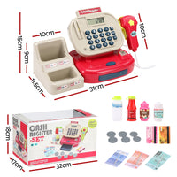 Thumbnail for Keezi Kids Cash Register Calculator Pretend Play Shops Money Checkout Toys Set