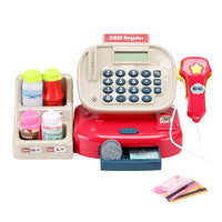 Thumbnail for Keezi Kids Cash Register Calculator Pretend Play Shops Money Checkout Toys Set