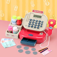 Thumbnail for Keezi Kids Cash Register Calculator Pretend Play Shops Money Checkout Toys Set