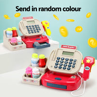 Thumbnail for Keezi Kids Cash Register Calculator Pretend Play Shops Money Checkout Toys Set