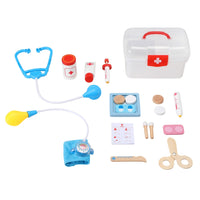 Thumbnail for Keezi Kids Doctor Nurse Medical Case Pretend Play Set Stethoscope Medicine Toys