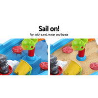 Thumbnail for Keezi Kids Sandpit Pretend Play Set Outdoor Toys Water Table Activity Play Set