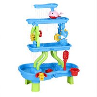 Thumbnail for Keezi Kids Sand and Water Table 4-Tier Waterfall Sandpit Toys Beach Shovel