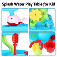 Thumbnail for Keezi Kids Sand and Water Table 4-Tier Waterfall Sandpit Toys Beach Shovel