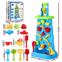 Thumbnail for Keezi Kids Sand and Water Table Waterfall Wall Sandpit Toys Beach Shovel