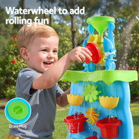 Thumbnail for Keezi Kids Sand and Water Table Waterfall Wall Sandpit Toys Beach Shovel