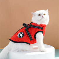 Thumbnail for Waterproof Dog Winter Jacket with Harness and Fleece, Compatible with Orange S Size