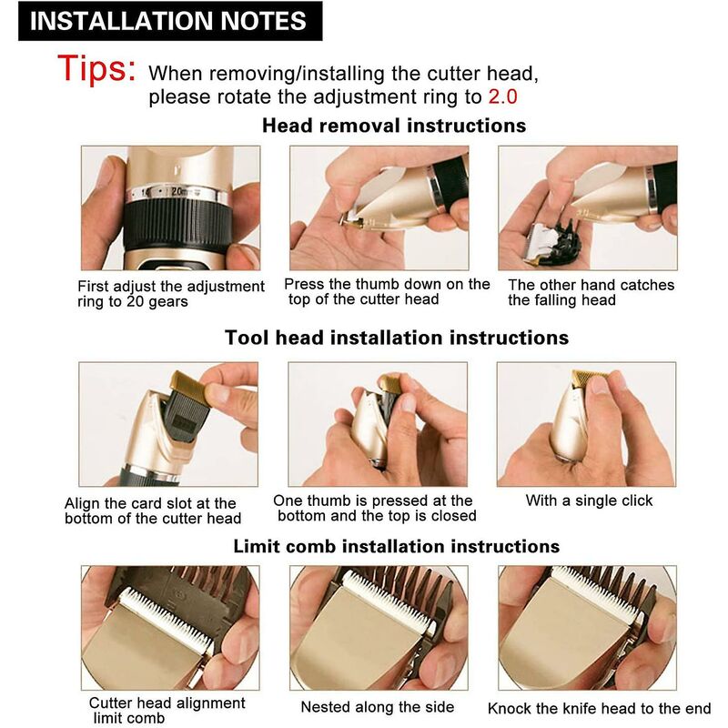 Professional Dog Cat Clipper Animal Clipper Professional Clipper For Dog And Cat Ceramic Blades Rechargeable Wire With