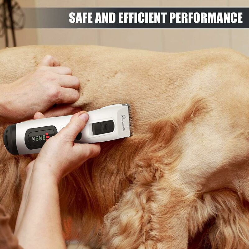 Dog Clipper - Professional 3 Modes Dog And Cat Clipper For Long And Thick Hair, Cordless Rechargeable Electric Clipper