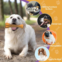 Thumbnail for Indestructible Dog Toys, Dog Chew Bones, Light Beef And Bacon Flavor Dog Toys For Large Medium Dogs Dental Care Teeth