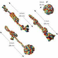 Thumbnail for Dog Toys, ROpe Dog Toys, Chew Toys, Interactive Dog Toys, For Small/Medium Dogs (4 Pieces)