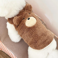 Thumbnail for Dog Sweater - Dog Coat - Warm Winter Sweater - Warm Dog Coat - Teddy Bear - Plush Coat - Warm Clothes - Perfect for Small Dogs - Medium Dogs - Dog - Coffee - Size Medium - Size XL