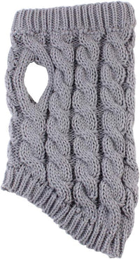 Thumbnail for Dog Coat - Dog Vest - Warm Dog Coat - Winter Dog Sweater - Soft Knitted Wool Dog Clothes - Crochet Coat - Perfect for Small and Medium Dogs - Size M - Grijs
