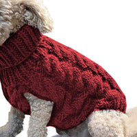 Thumbnail for Dog Coat - Dog Vest - Warm Dog Coat - Winter Dog Sweater - Soft Knitted Wool Dog Clothes - Crochet Coat - Perfect for Small and Medium Dogs - Size L - Red