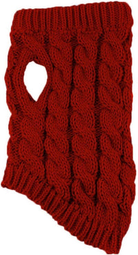 Thumbnail for Dog Coat - Dog Vest - Warm Dog Coat - Winter Dog Sweater - Soft Knitted Wool Dog Clothes - Crochet Coat - Perfect for Small and Medium Dogs - Size L - Red