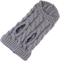 Thumbnail for Dog Coat - Dog Vest - Warm Dog Coat - Winter Dog Sweater - Soft Knitted Wool Dog Clothes - Crochet Coat - Perfect for Small and Medium Dogs - Size L - Grijs