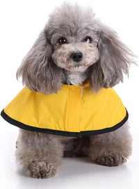 Thumbnail for Dog Coat - Dog Raincoat - Reflective Dog Raincoat - With Hood - Adjustable Raincoat - Lightweight Raincoat - Yellow - Size M - Perfect for Small and Medium-Sized Dogs