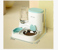 Thumbnail for 2-in-1 Automatic Cat Feeder and Water Dispenser for Pets, Compatible with Cats and Dogs, Yellow
