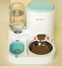 Thumbnail for 2-in-1 Automatic Cat Feeder and Water Dispenser for Pets, Compatible with Cats and Dogs, Yellow