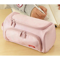 Thumbnail for 3 Layer School Pencil Case Pink, Multifunctional Spacious Pencil Bag for Pens and Stationery