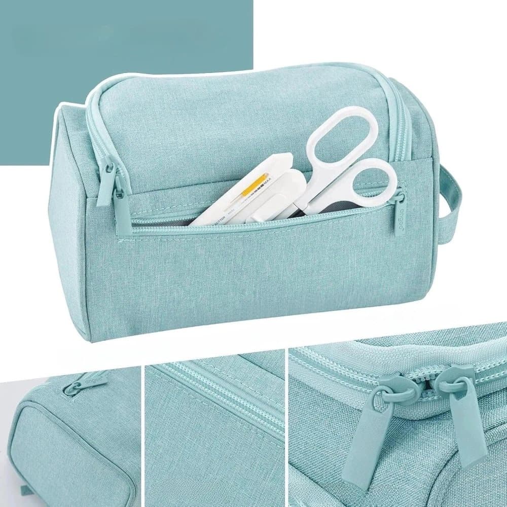 3 Layer School Pencil Case Pink, Multifunctional Spacious Pencil Bag for Pens and Stationery