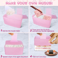 Thumbnail for Onigiri mold - 3-pack Musubi press maker Triangular rice ball mold maker - Kids' lunch Bento and DIY at home
