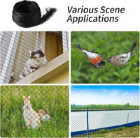 Thumbnail for Cat Net - 8*3 m - Cat Balcony Net - Cat Protection Net - Cat Mesh - fall protection net for cats - fall safety net - mesh balcony railing - dog fencing - fall protection net for pets - safety net - with accessories - black