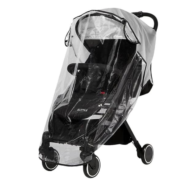 Universal Stroller Rain Cover 5-in-1 Transparent Weather Protection for Infants
