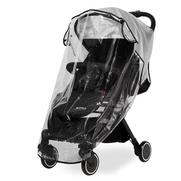 Universal Stroller Rain Cover 5-in-1 Transparent Weather Protection for Infants