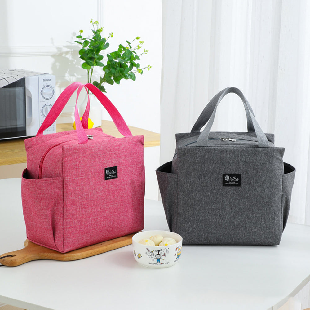 Lunch Bag for Adult Children Thick Portable Black