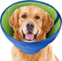 Thumbnail for Soft Dog Cone for Dogs After Surgery, Breathable Dog Cones for Large Medium Small Dogs and Cats Anti-Lick Protective Wound,Adjustable Dog Recovery Cone Collar, Elizabethan Collar for Pet (M)
