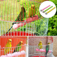 Thumbnail for Bird Perch Parrot Stand Cage Accessories Natural Wooden Stick Paw Grinding Rough-surfaced Chew Toy for Cockatiels,Cockatoo,Lorikeet,Conure,Parakeet 3 Pack (Random Color,7.9inch)